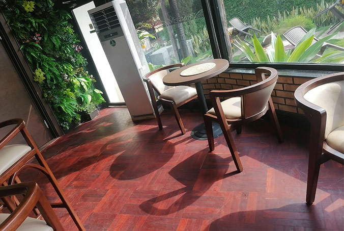 Offices and Eateries exotic hard wooden floor parquet-14