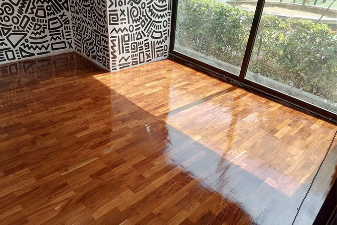 Offices and Eateries exotic hard wooden floor parquet-4