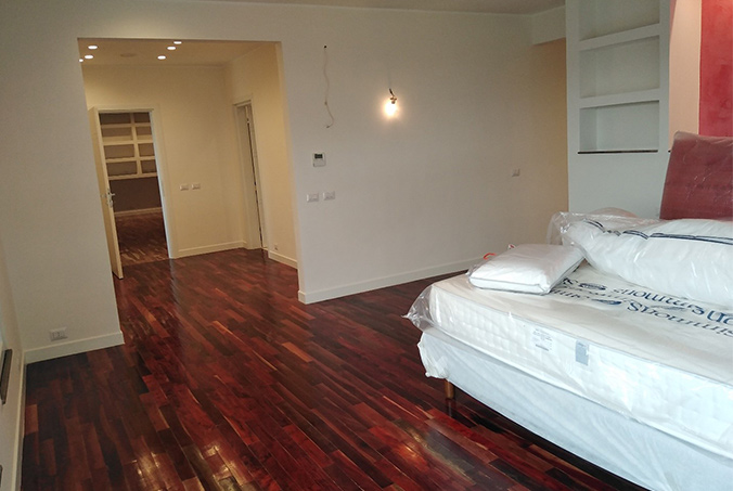 Private REsidence exotic hard wooden floor parquet-14