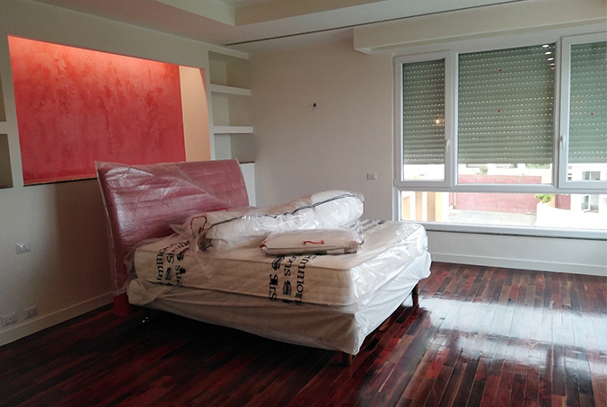 Private REsidence exotic hard wooden floor parquet-5