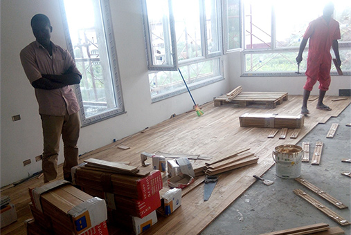 CalcitBond Product limited - Best Exotic hard wooded floor parquet - ongoing project 11