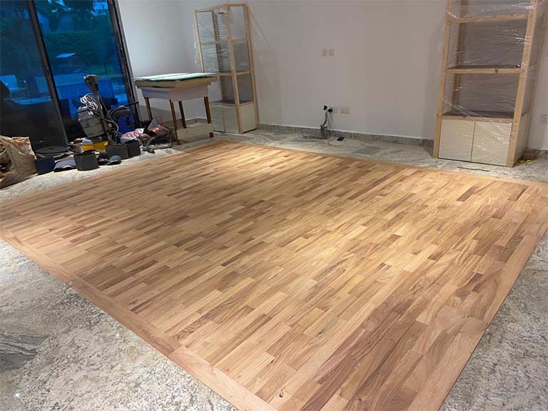 Calcitbond Products Limited - exotic hard wood flooring supplier - Exotic Hardwood Flooring - Exotic hardwood floor maintenance - Maitama FCT project 2
