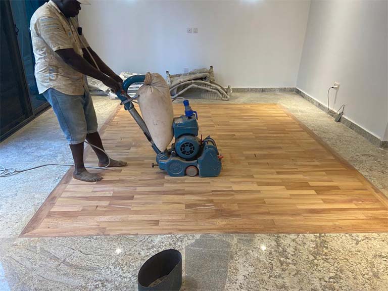 Calcitbond Products Limited - exotic hard wood flooring supplier - Exotic Hardwood Flooring - Exotic hardwood floor maintenance - Maitama FCT project 6
