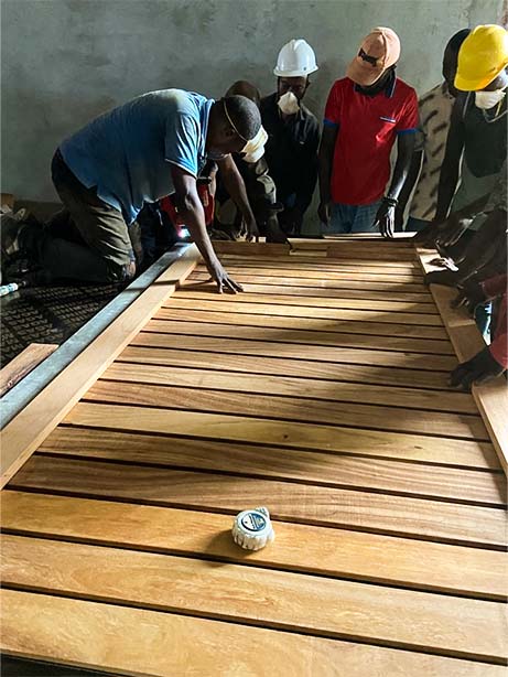 Calcitbond-Products-Limited-exotic-hard-wood-flooring-Manufacturer-Exotic-Hardwood-work in progress Shower platform 2