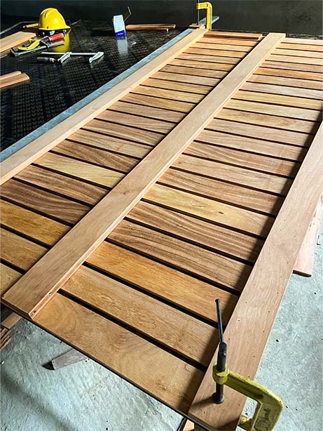 Calcitbond-Products-Limited-exotic-hard-wood-flooring-Manufacturer-Exotic-Hardwood-work in progress Shower platform 3