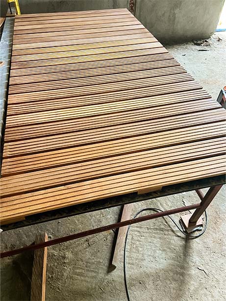 Calcitbond-Products-Limited-exotic-hard-wood-flooring-Manufacturer-Exotic-Hardwood-work in progress Shower platform 5
