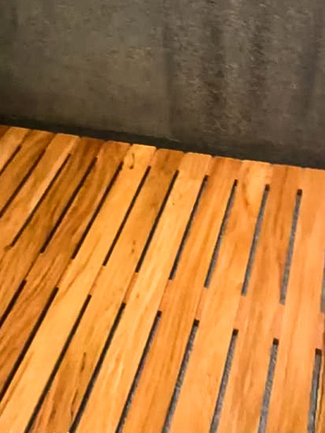 Calcitbond Products Limited-exotic hardwood flooring Manufacturer-Bathroom Shower platform and shower bench in hard wood 3
