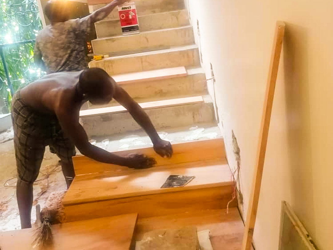 Calcitbond Products Limited- hardwood flooring - Parquet flooring - Hardwood Flooring Installation -hardwood floor maintenance - Abuja Hardwood Flooring Installation project 3
