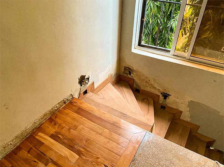 Hardwood flooring - Hardwood Flooring Installation -hardwood floor maintenance - Abuja Hardwood Flooring Installation project 3