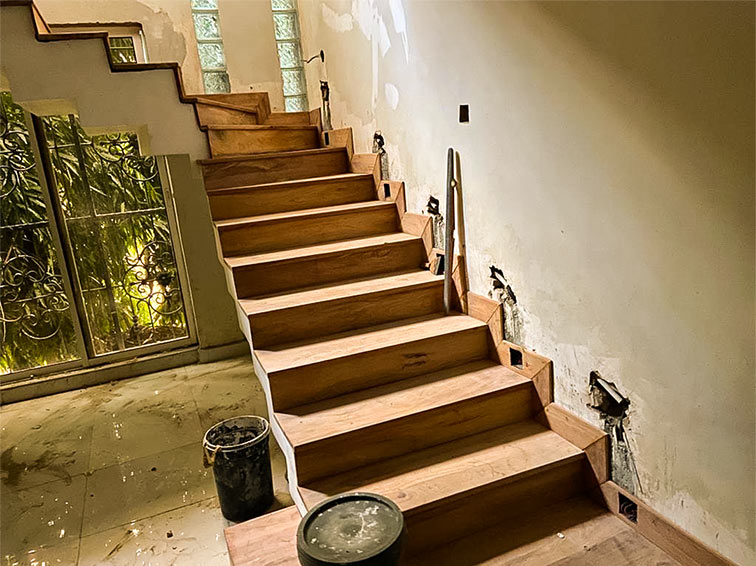 Hardwood flooring - Hardwood Flooring Installation -hardwood floor maintenance - Abuja Hardwood Flooring Installation project 4