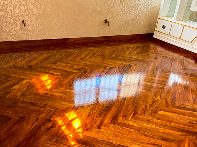 Abuja Hardwood Flooring Installation project in gwarimpa 2