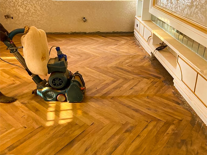 Abuja Hardwood Flooring Installation project in gwarimpa work in progress 3
