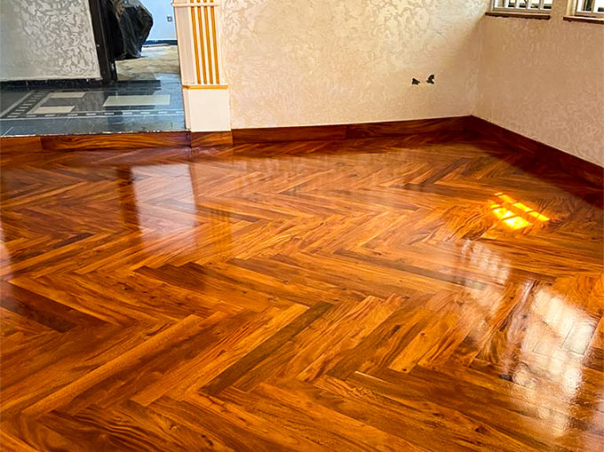 Hardwood Flooring Installation -Abuja Hardwood Flooring Installation project in gwarimpa 2