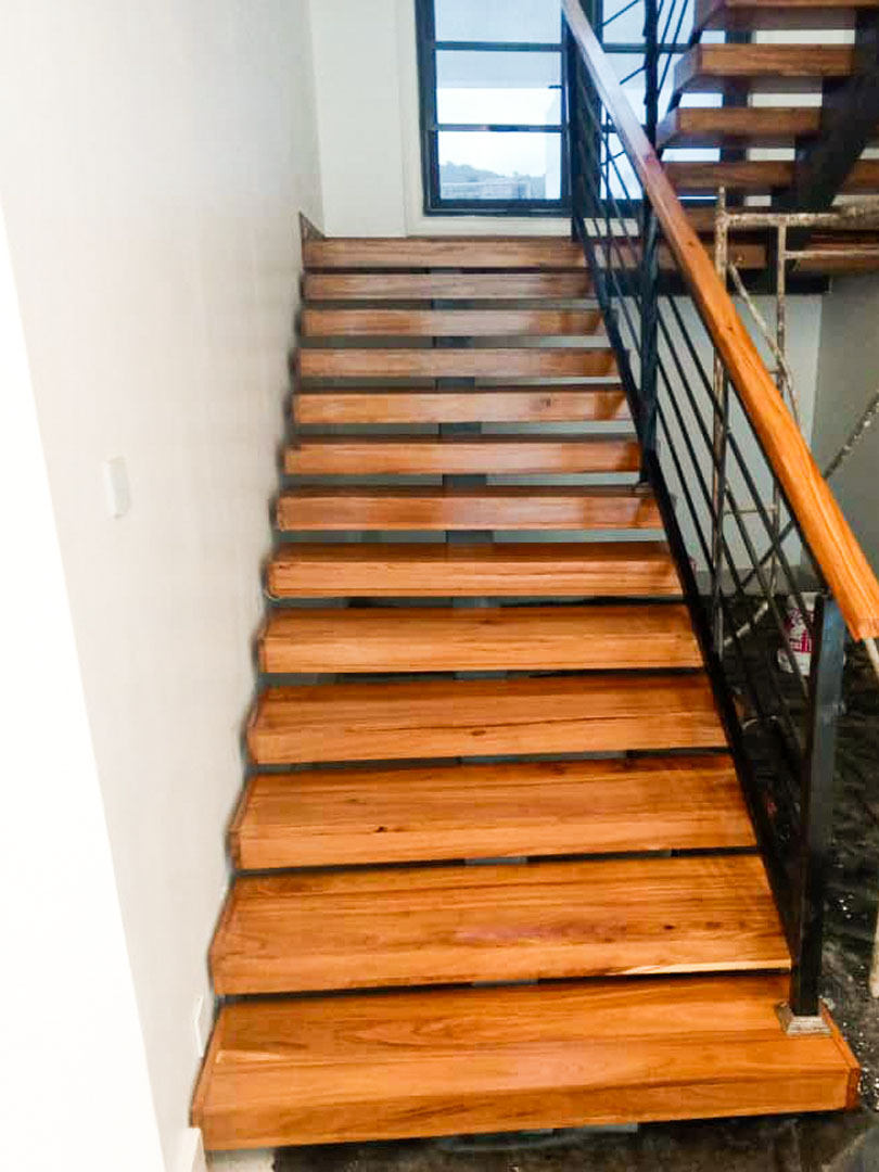 Hardwood Flooring Installation - Calcitbond - Staircase 1